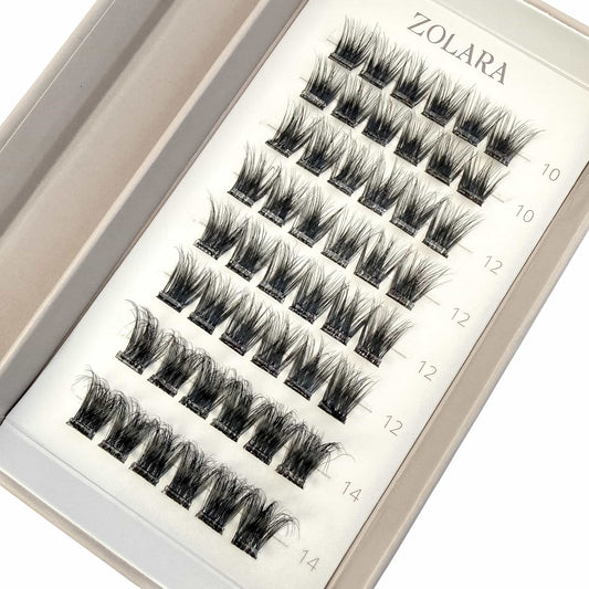 BOLD cluster lashes packaging by Zolara Beauty