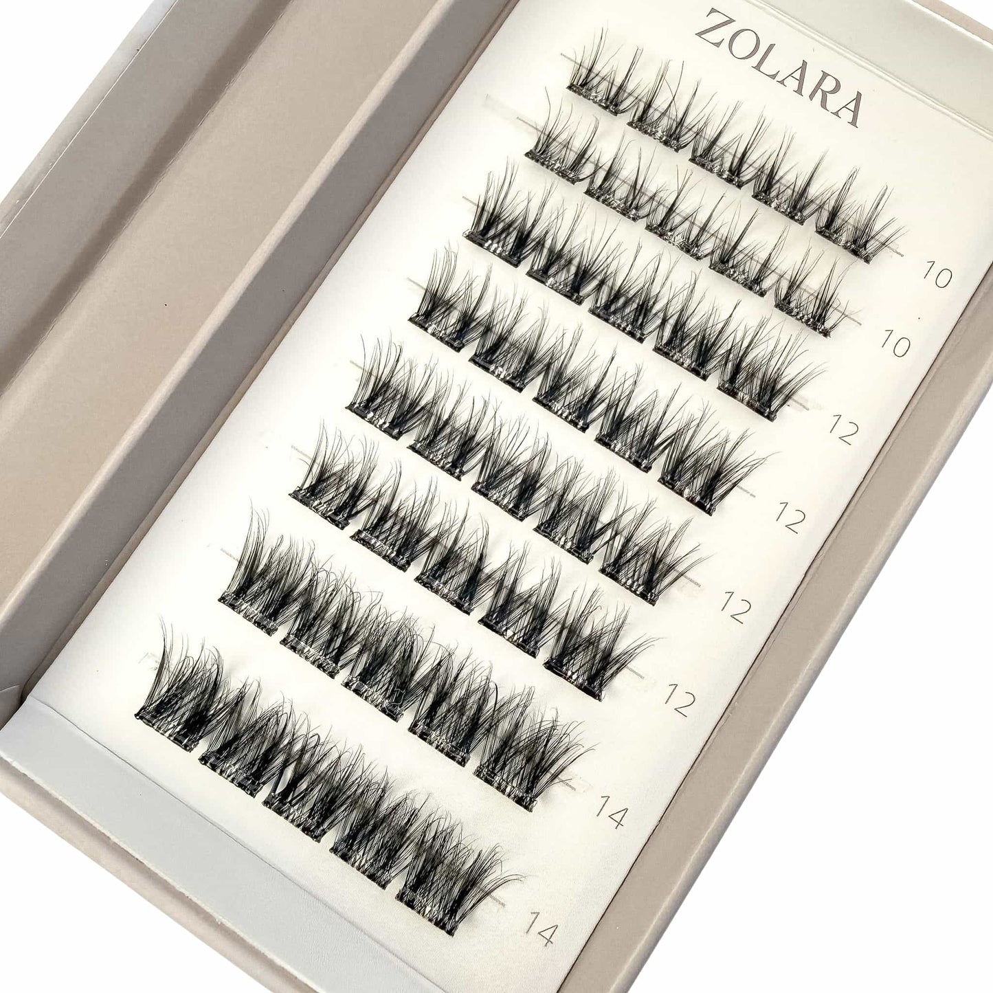 LUSH cluster lashes packaging by Zolara Beauty