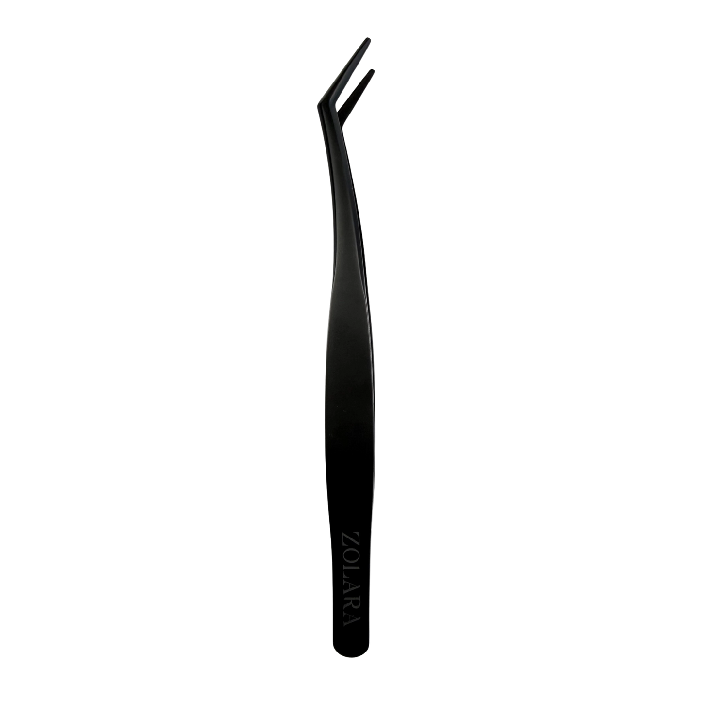 Black non-sticky lash tweezers for press-on lashes